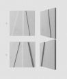 VT - PB10 (S96 dark gray) MOSAIC - 3D architectural concrete decor panel