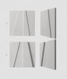 VT - PB10 (S51 ciemno szary - mysi) MOZAIKA - panel dekor 3D beton architektoniczny
