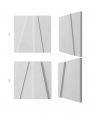 VT - PB10 (S50 jasno szary - mysi) MOZAIKA - panel dekor 3D beton architektoniczny