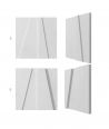VT - PB10 (B1 siwo biały) MOZAIKA - panel dekor 3D beton architektoniczny