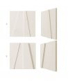 VT - PB10 (B0 biały) MOZAIKA - panel dekor 3D beton architektoniczny