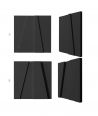VT - PB10 (B15 black) MOSAIC - 3D architectural concrete decor panel