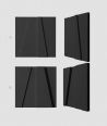 VT - PB10 (B15 black) MOSAIC - 3D architectural concrete decor panel