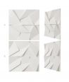 VT - PB06 (BS śnieżno biały) ORIGAMI - panel dekor 3D beton architektoniczny