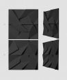 VT - PB06 (B15 black) ORIGAMI - 3D architectural concrete decor panel