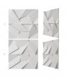 VT - PB06 (S95 light gray - dove) ORIGAMI - 3D architectural concrete decor panel