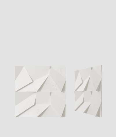 VT - PB06 (BS snow white) ORIGAMI - 3D architectural concrete decor panel