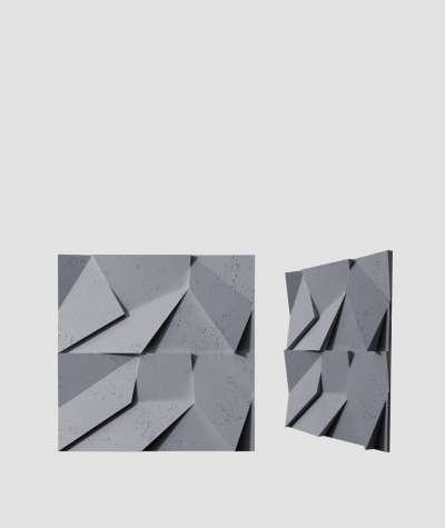 VT - PB06 (B8 anthracite) ORIGAMI - 3D architectural concrete decor panel