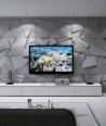 VT - PB05 (BS snow white) CRYSTAL - 3D architectural concrete decor panel