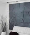 VT - PB05 (S96 dark gray) CRYSTAL - 3D architectural concrete decor panel
