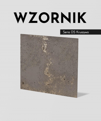 Wzornik DS - (brązowy, złote kruszywo, duża porowatość) - płyta beton architektoniczny ultralekka