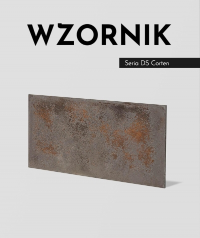 Sampler DS (brown corten, medium porosity) - architectural concrete slab ultralight