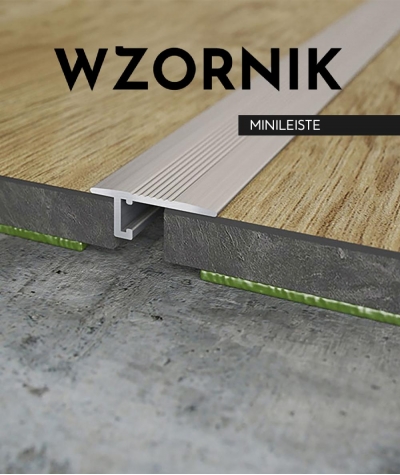 Sampler Minileiste - (titanium) - A minimalist aluminum inter-floor joining strip